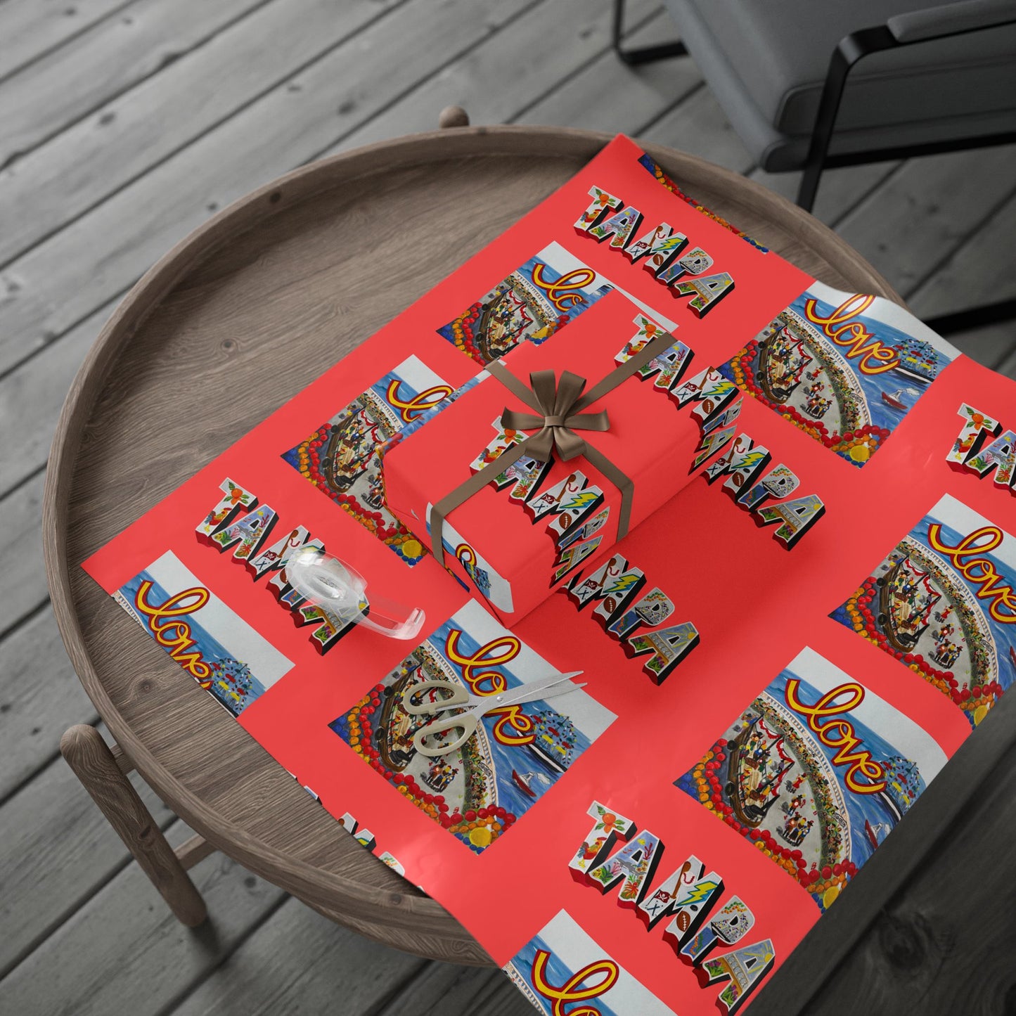 "I Love Tampa" I Love Gasparilla Gift Wrapping Paper