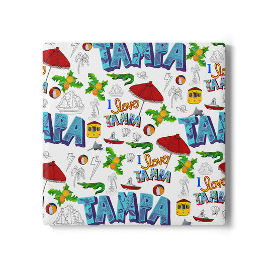 "I Love Tampa" Ceramic Coasters