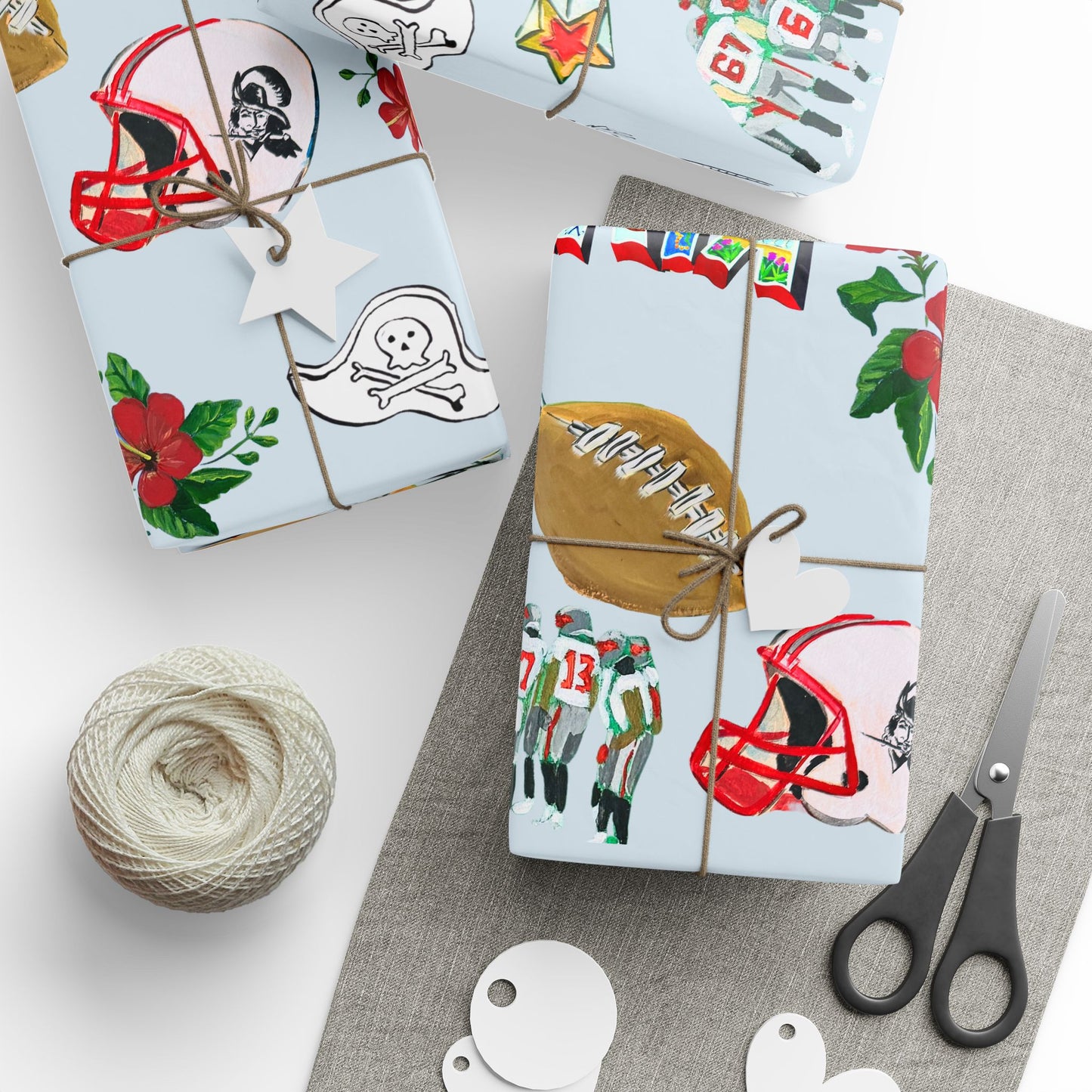 "I Love Tampa" Go Bucs! Holiday Gift Wrapping Paper
