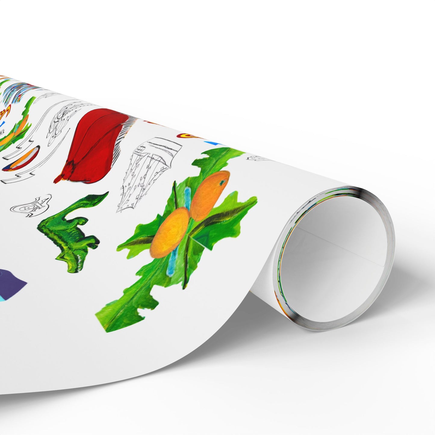 "I Love Tampa" Motif Wrapping Paper