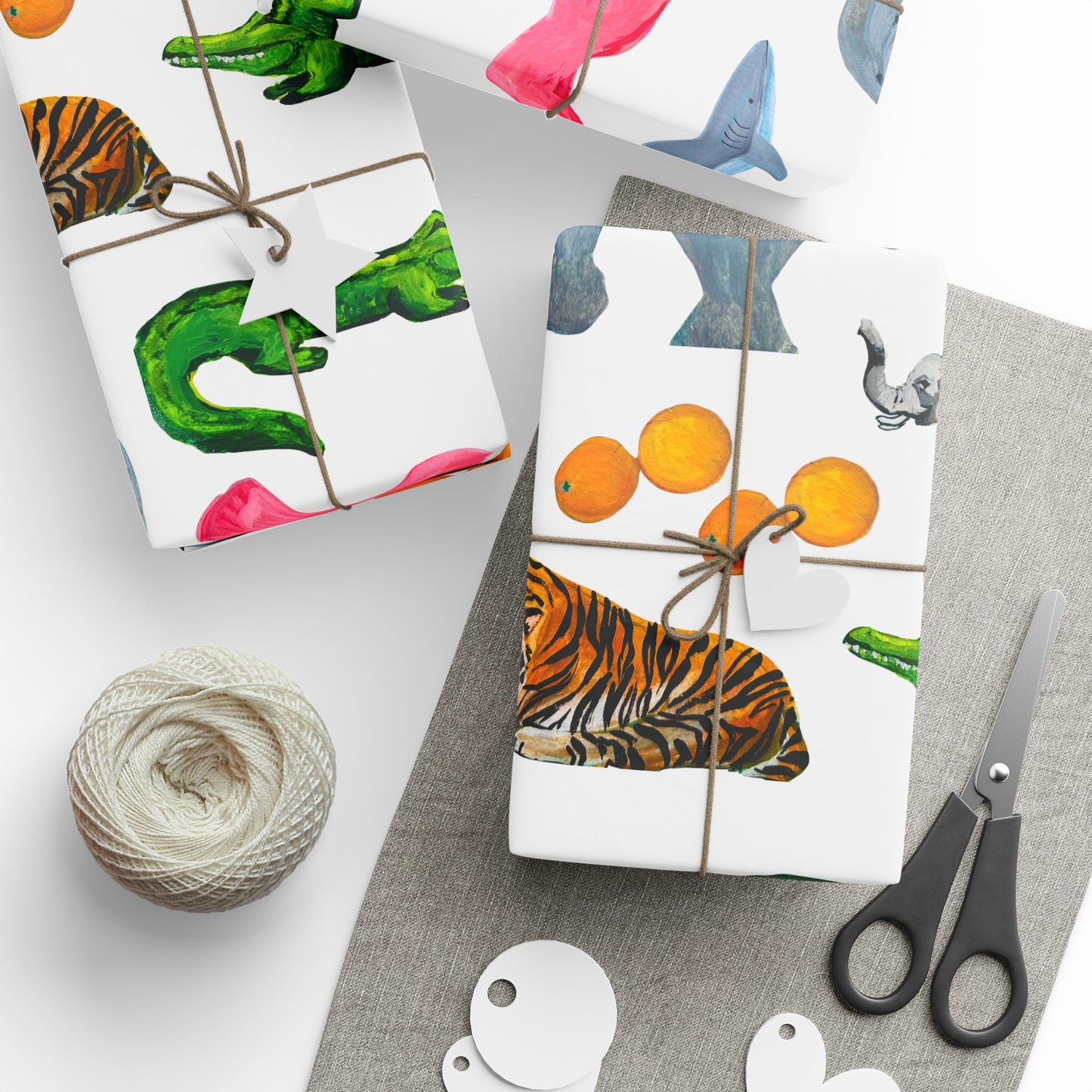 "I Love Tampa" Animal Friends Gift Wrapping Paper