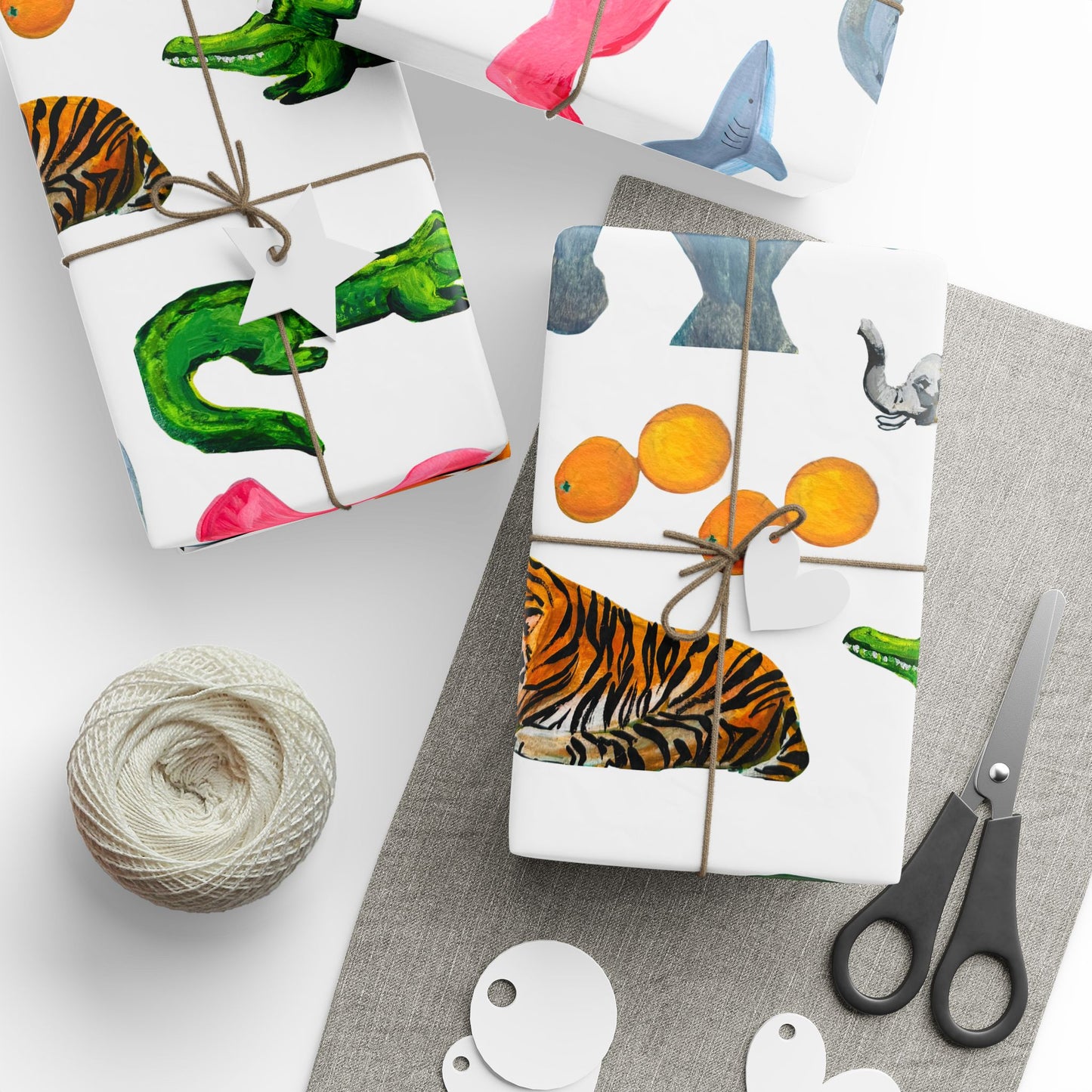 "I Love Tampa" Animal Friends Gift Wrapping Paper