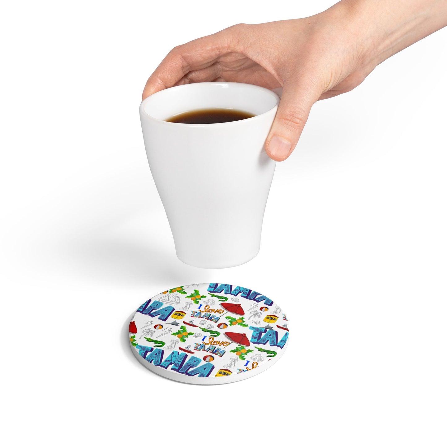 "I Love Tampa" Ceramic Coasters