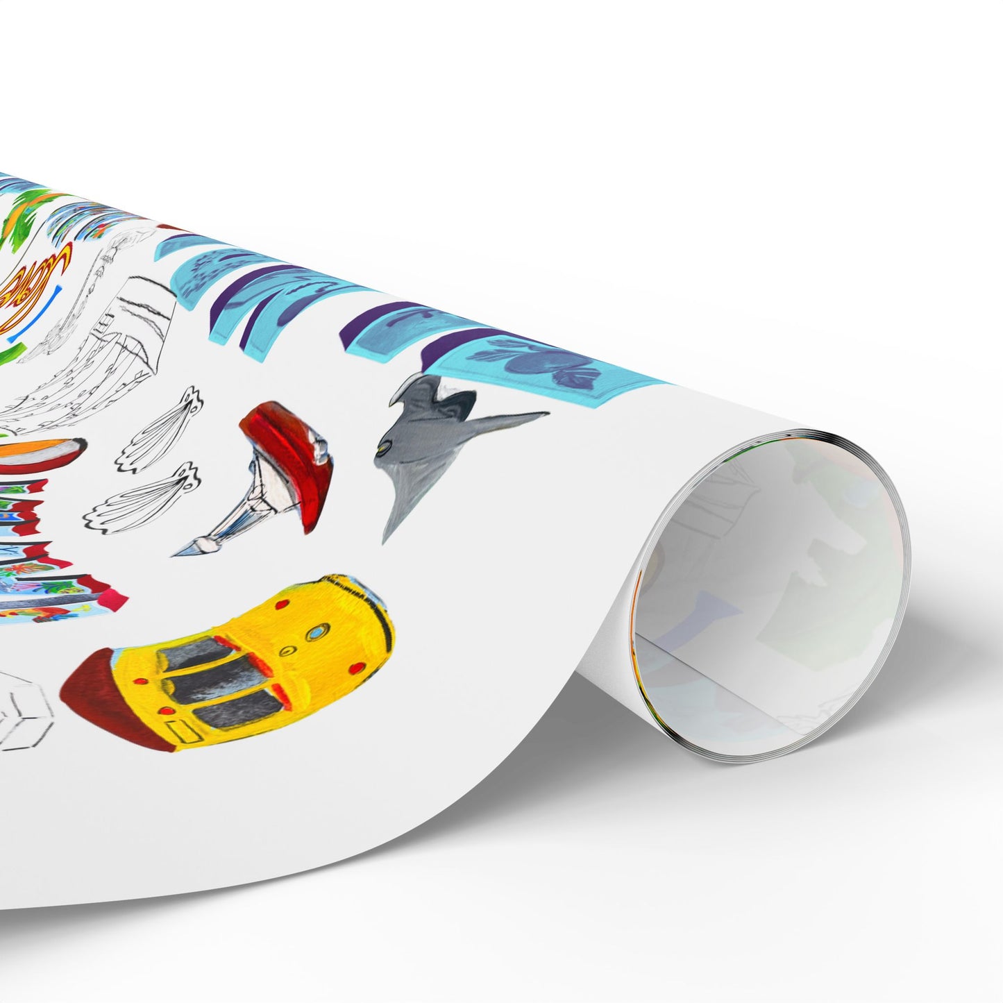 "I Love Tampa" Motif Gift Wrapping Paper