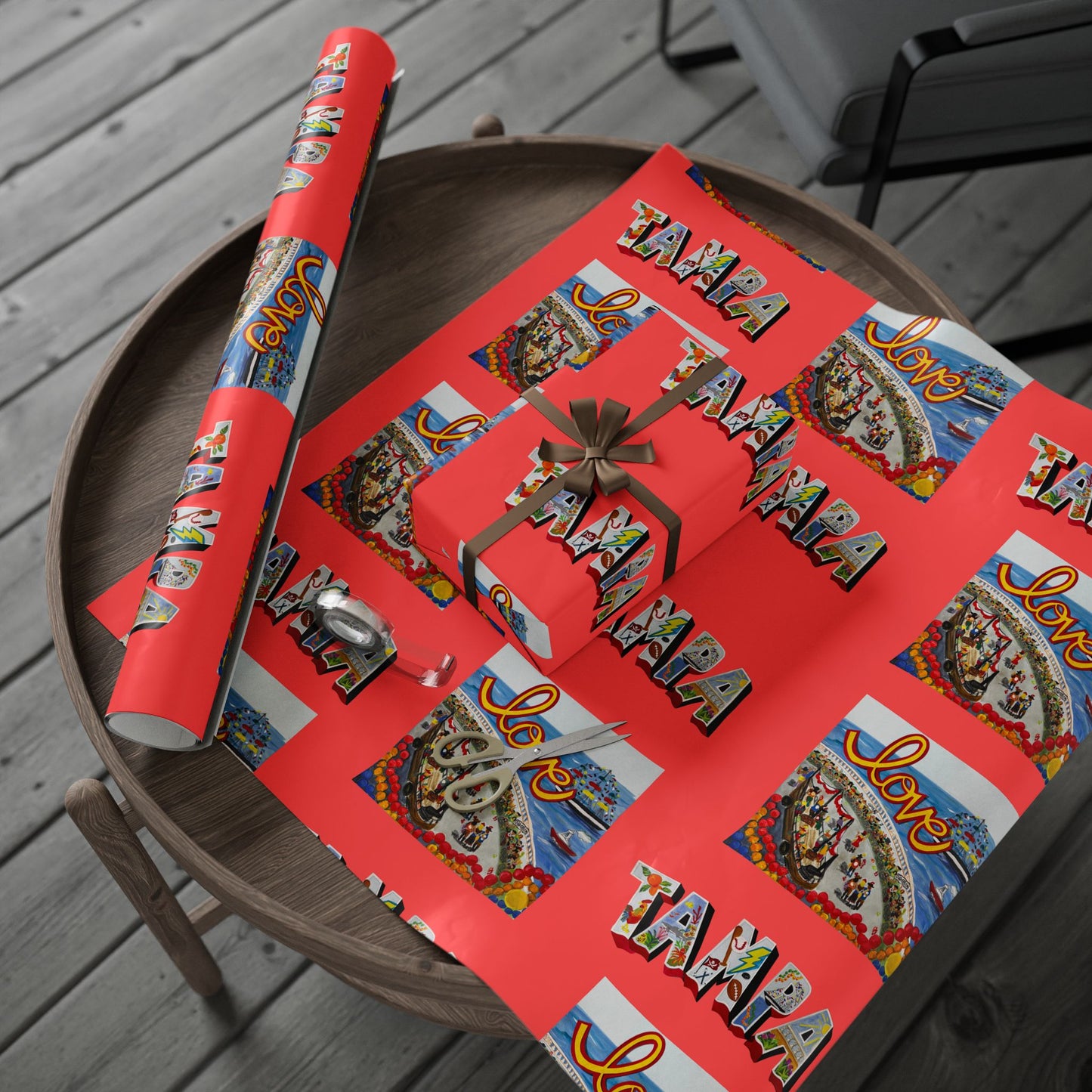"I Love Tampa" I Love Gasparilla Gift Wrapping Paper