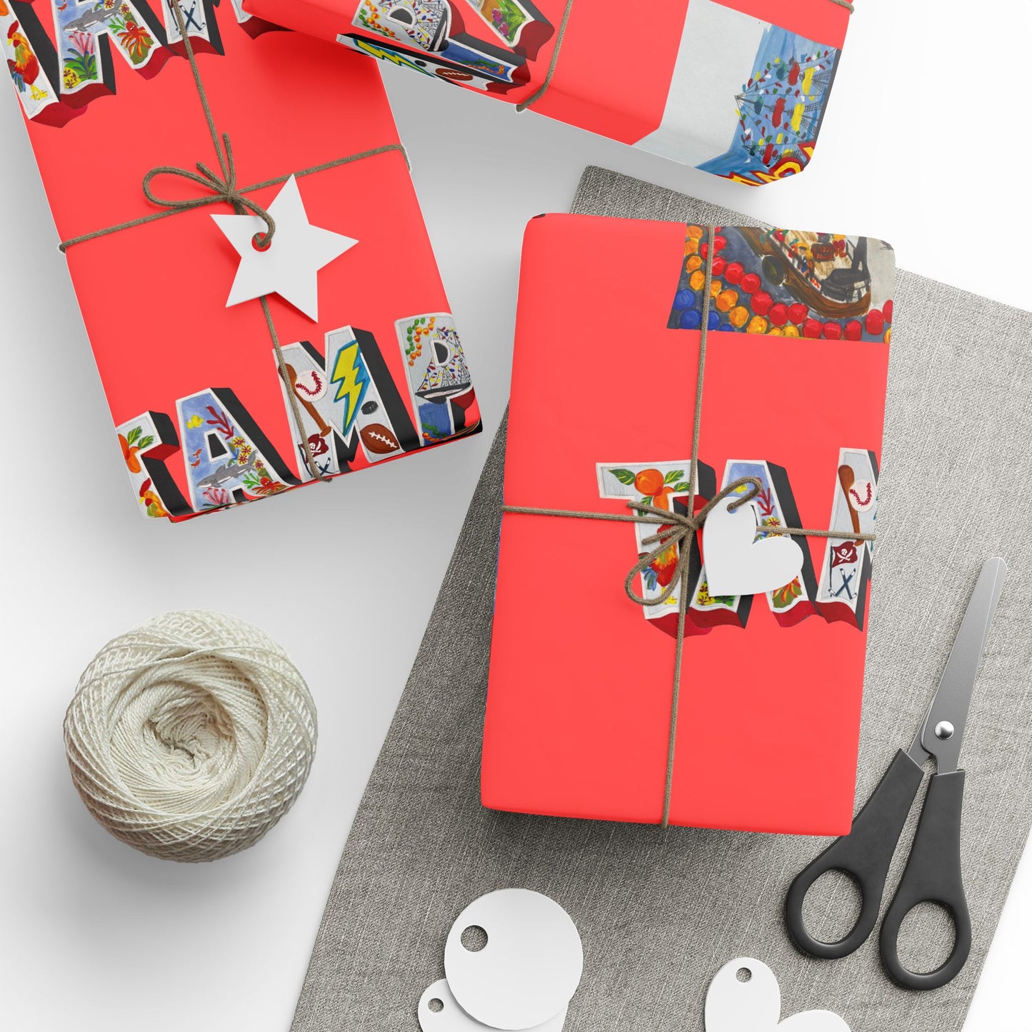 "I Love Tampa" I Love Gasparilla Gift Wrapping Paper