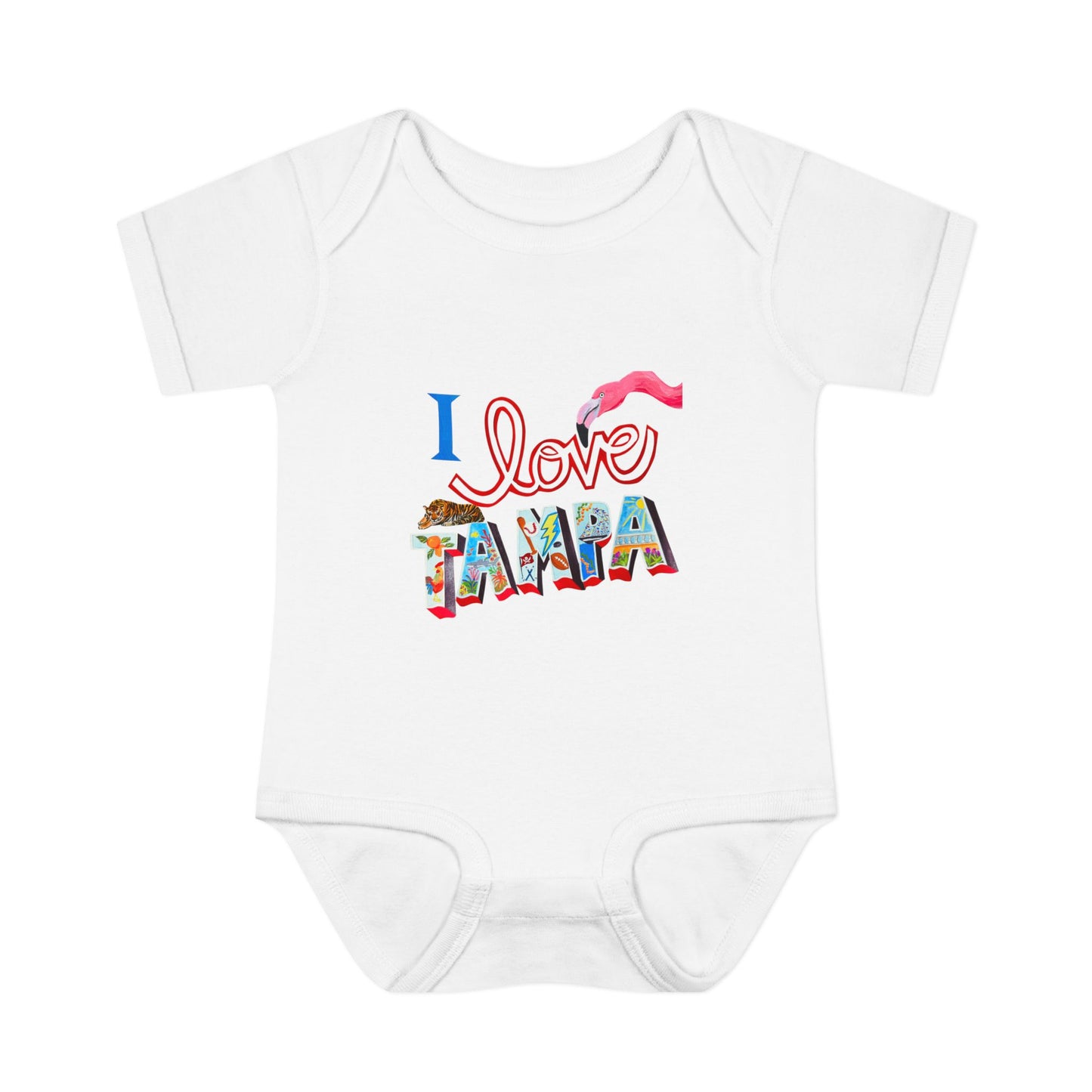 "I Love Tampa" Phoebe & Duran Baby Onesie