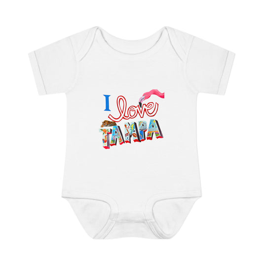 "I Love Tampa" Phoebe & Duran Baby Onesie