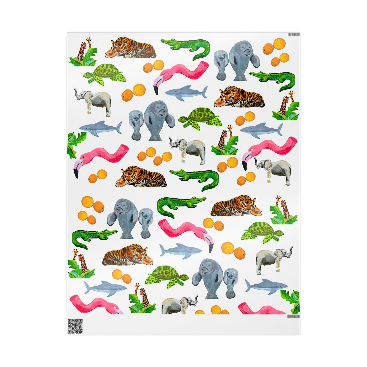"I Love Tampa" Animal Friends Gift Wrapping Paper