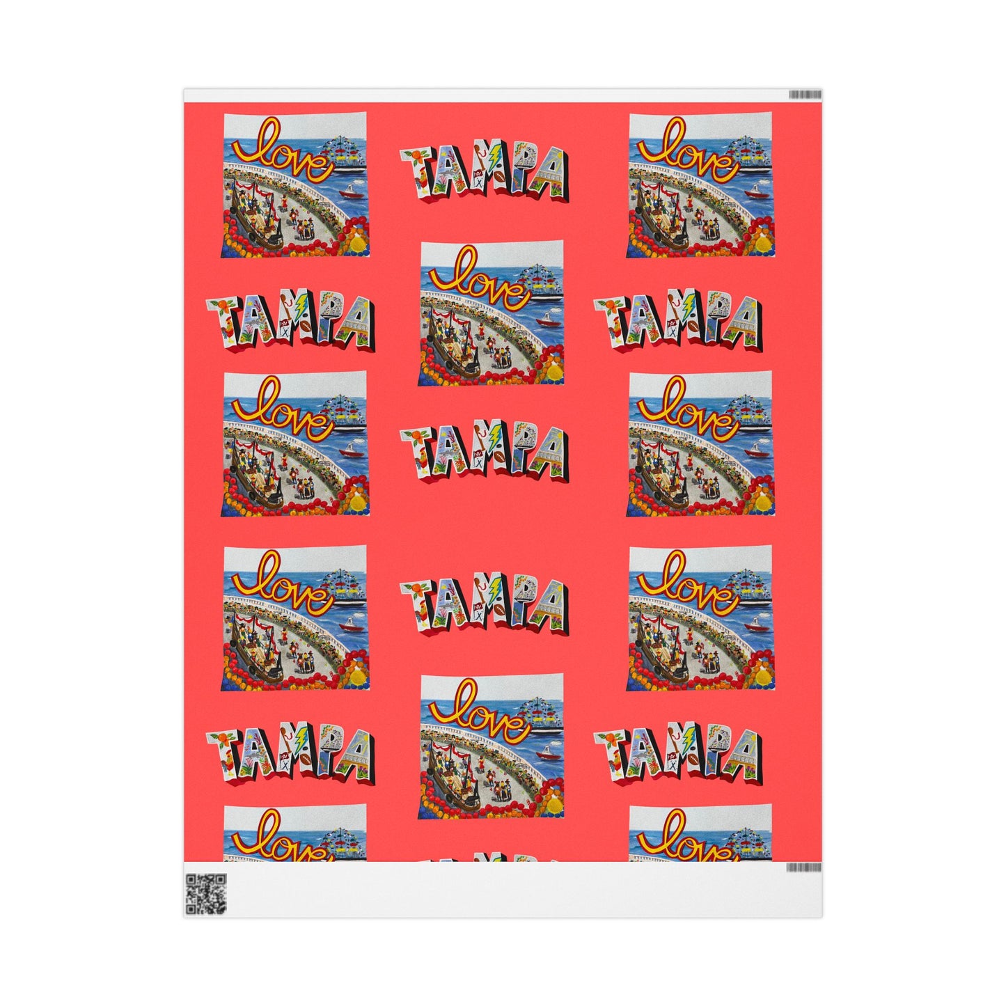 "I Love Tampa" I Love Gasparilla Gift Wrapping Paper