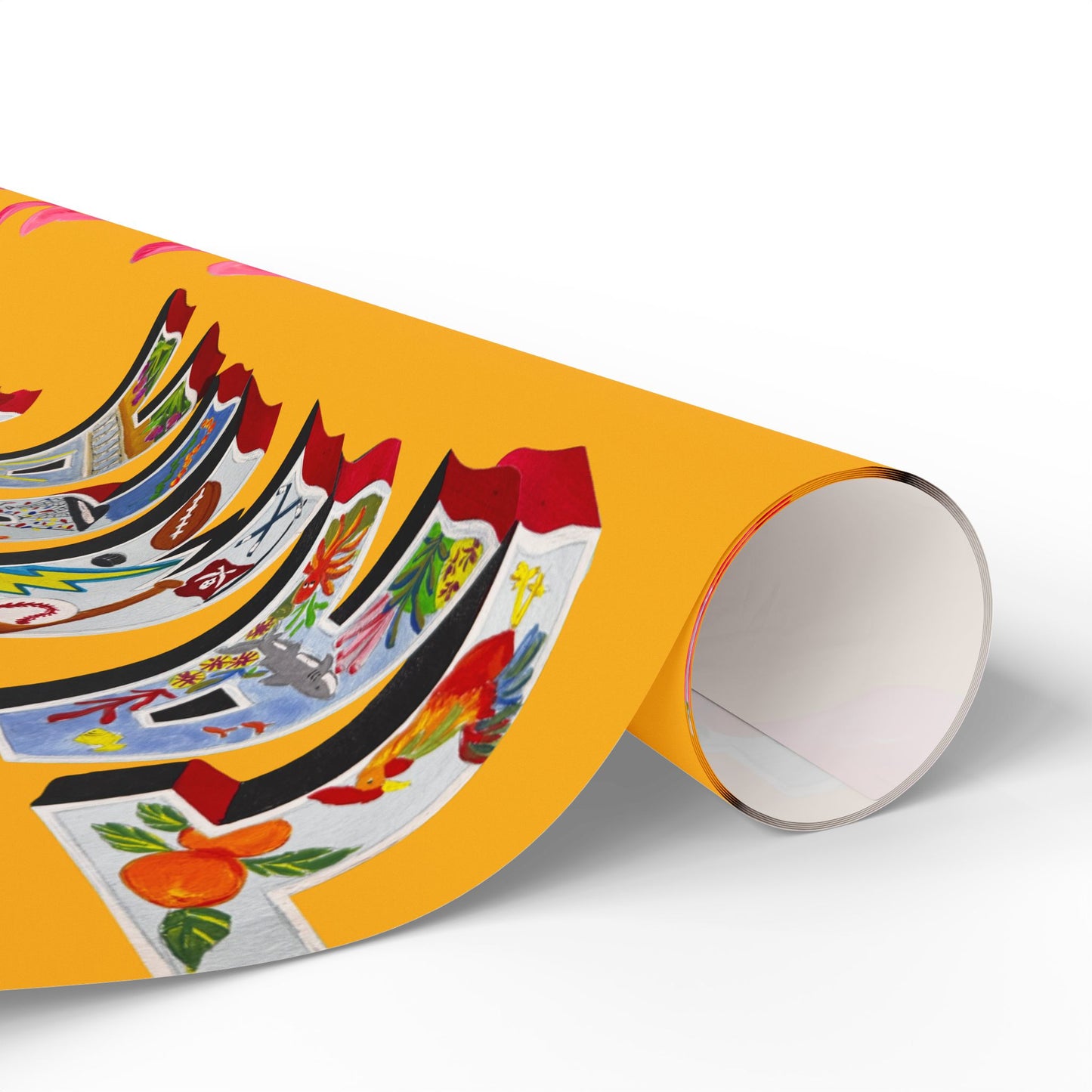 "Phoebe the Flamingo does Tampa" Gift Wrapping Paper