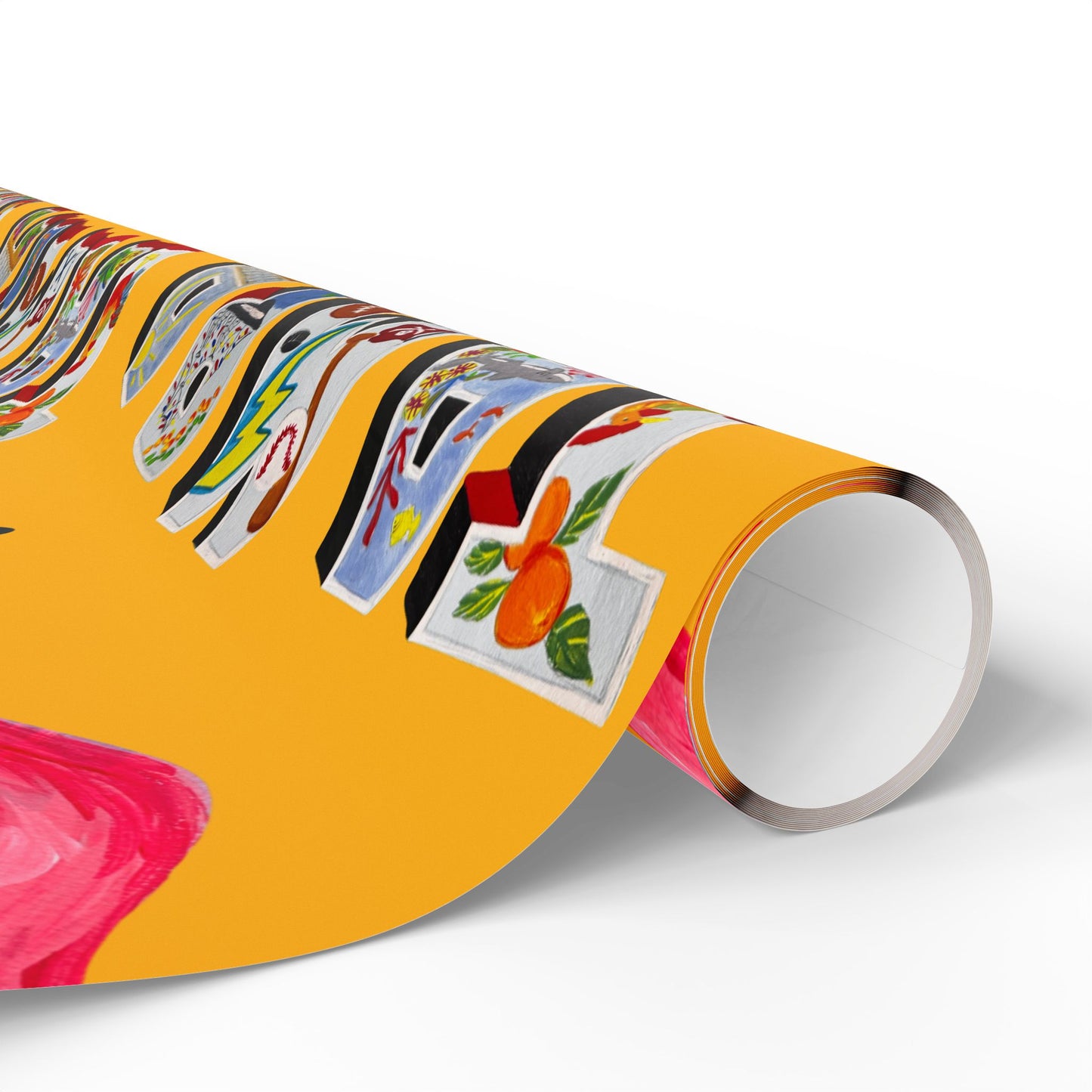 "Phoebe the Flamingo does Tampa" Gift Wrapping Paper