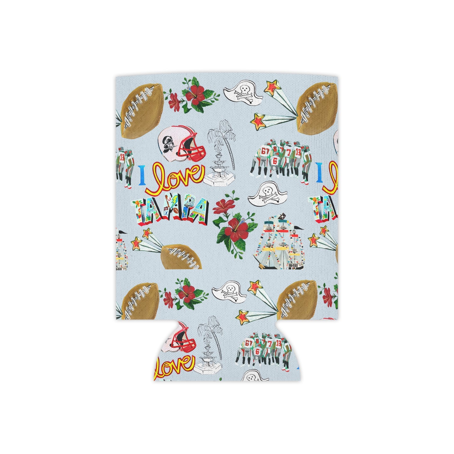 "I Love Tampa" Go Bucs Can Cooler