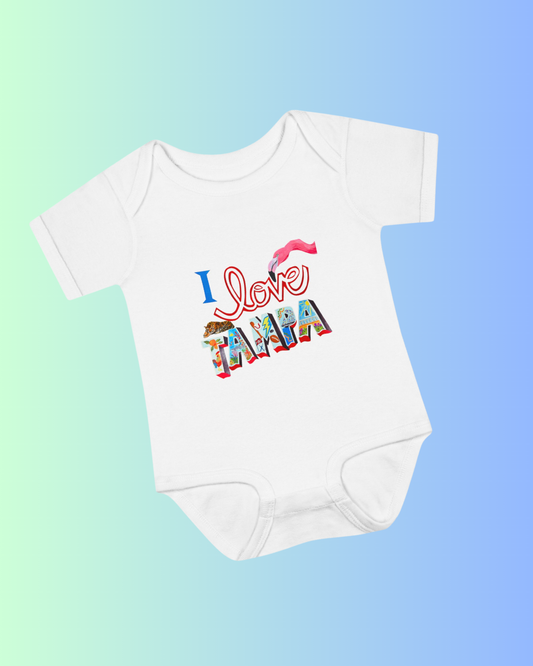 "I Love Tampa" Phoebe & Duran Baby Onesie